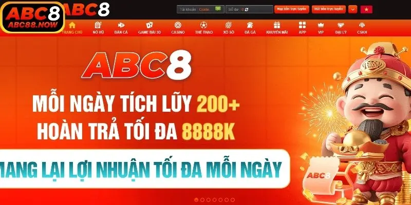 Truy cập vào web ABC8 chính thống